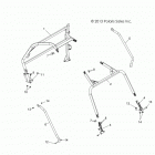 Z14VE76FX/FI RZR S 800 INTL EFI/ISRAEL Шасси, каркас кабины и боковые стержни