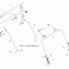 R13JT87AD/AL/9EAK/EAL/EAO/EAT/EAW/EAP RZR XP 900 EFI Шасси, каркас кабины и боковые стержни