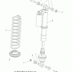 R13JT87AD/AL/9EAK/EAL/EAO/EAT/EAW/EAP RZR XP 900 EFI Suspension, front shock mounting