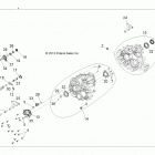 R13JT87AD/AL/9EAK/EAL/EAO/EAT/EAW/EAP RZR XP 900 EFI Картер КПП