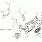 R13JT9EFX  RZR XP 900 EPS INTL Body, front bumper
