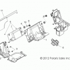 R13JT9EFX  RZR XP 900 EPS INTL Body, seat divider
