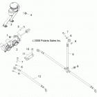 R13VA17AA/AB RZR 170 Brakes, master cylinder and brake lines