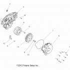 R13VE76AD/AI/AW/7EAS/EAT RZR S 800 EFI Engine, stator and flywheel