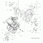 R13VE76AD/AI/AW/7EAS/EAT RZR S 800 EFI Engine, transmission mounting