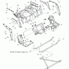 R13VE76FX/FI RZR S 800 EFI INTL/ISRAEL Корпус, задняя стойка и крылья