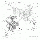 R13VE76FX/FI RZR S 800 EFI INTL/ISRAEL Engine, transmission mounting