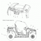R13VH57AD/6EAK RZR 570 EFI Кузов Наклейки