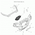 R13VH57AD/6EAK RZR 570 EFI Body, front bumper