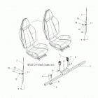 R13VH57AD/6EAK RZR 570 EFI Body, seat mounting and belts
