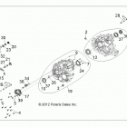 R13VH57AD/6EAK RZR 570 EFI Картер КПП