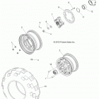R13VH57AD/6EAK RZR 570 EFI Колеса перед