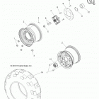 R13VH57AD/6EAK RZR 570 EFI Колесо заднее