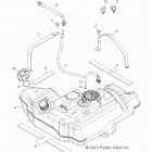 R13VH76AC/AD/AN/AS/EAI RZR 800 EFI Топлевный бак