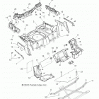 R13VH76AC/AD/AN/AS/EAI RZR 800 EFI Корпус, задняя стойка и крылья