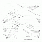 R13XE76AD/EAI RZR 4 800 EFI Suspension, front control arms