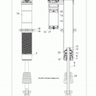 R13XE76AD/EAI RZR 4 800 EFI Задний аммортизатор 1