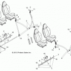R13XT87AA/9EAK RZR XP 4 900 EFI Body, seat mounting and belts
