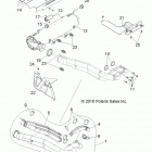 R13XT87AA/9EAK RZR XP 4 900 EFI Двигатель, выхлопная система