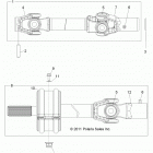 R13XT87AA/9EAK RZR XP 4 900 EFI Кардан передний