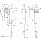 R13XT87AA/9EAK RZR XP 4 900 EFI Suspension, rear shock (7043938)