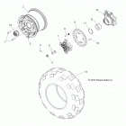 R13XT87AA/9EAK RZR XP 4 900 EFI Колесо заднее
