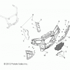 R13XT9EAL RZR 4 XP JAGGED X Body, front bumper