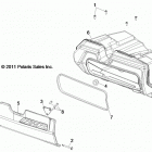 R13XT9EAL RZR 4 XP JAGGED X Body, glovebox