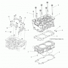 R13XT9EAL RZR 4 XP JAGGED X Головка и цилиндр двигателя