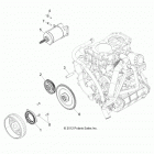 R13XT9EAL RZR 4 XP JAGGED X Engine, starter and drive