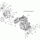 R13XT9EAL RZR 4 XP JAGGED X Engine, transmission mounting
