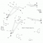 R13XT9EAL RZR 4 XP JAGGED X Suspension, front control arms