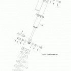 R13XT9EAL RZR 4 XP JAGGED X Suspension, front shock mounting