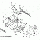R13XT9EFX RZR 4 XP 900 PS INTL Корпусные, напольные и коромысла