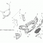 R13XT9EFX RZR 4 XP 900 PS INTL Body, front bumper