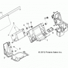 R12JT87AB/AD/AS/AW/9EAW RZR XP 900 EFI Body, seat divider