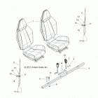 R12JT87AB/AD/AS/AW/9EAW RZR XP 900 EFI Body, seat mounting and belts