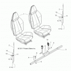 R12JT9EFX RZR XP INTL Body, seat mounting and belts