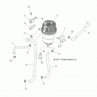 R12JT9EFX RZR XP INTL Engine, oil tank and lines