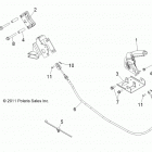 R12JT9EFX RZR XP INTL Brakes, park brake