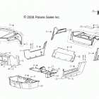 R12VA17AA/AC RZR 170 Body, hood, bumpers, panels, floor and rack