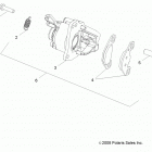 R12VA17AA/AC RZR 170 Brakes, caliper, rear