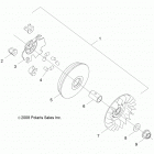 R12VA17AA/AC RZR 170 Вариатор,первичный