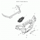 R12VH57AD RZR 570 EFI Body, front bumper