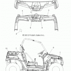 R12VH57FX RZR 570 EFI INTL Кузов Наклейки