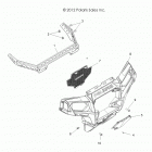 R12VH57FX RZR 570 EFI INTL Body, front bumper