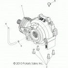 R12VH57FX RZR 570 EFI INTL Передний редуктор