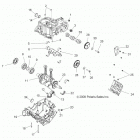 R12VH76AB/AD/AF/AH/AI/AJ/AM/EAB/EAS RZR 800 EFI/EPS Engine, crankcase and crankshaft