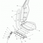 R12VH76AB/AD/AF/AH/AI/AJ/AM/EAB/EAS RZR 800 EFI/EPS Сидение