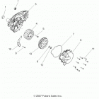 R12VH76AB/AD/AF/AH/AI/AJ/AM/EAB/EAS RZR 800 EFI/EPS Engine, stator and flywheel